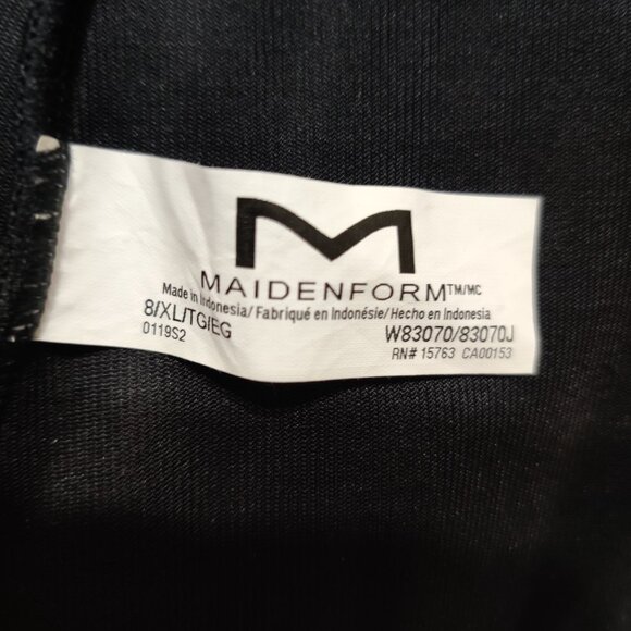 Maidenform XL Womens Top Black Shaping Camisole W83070 Adjustable Stretch Smooth - Picture 7 of 12